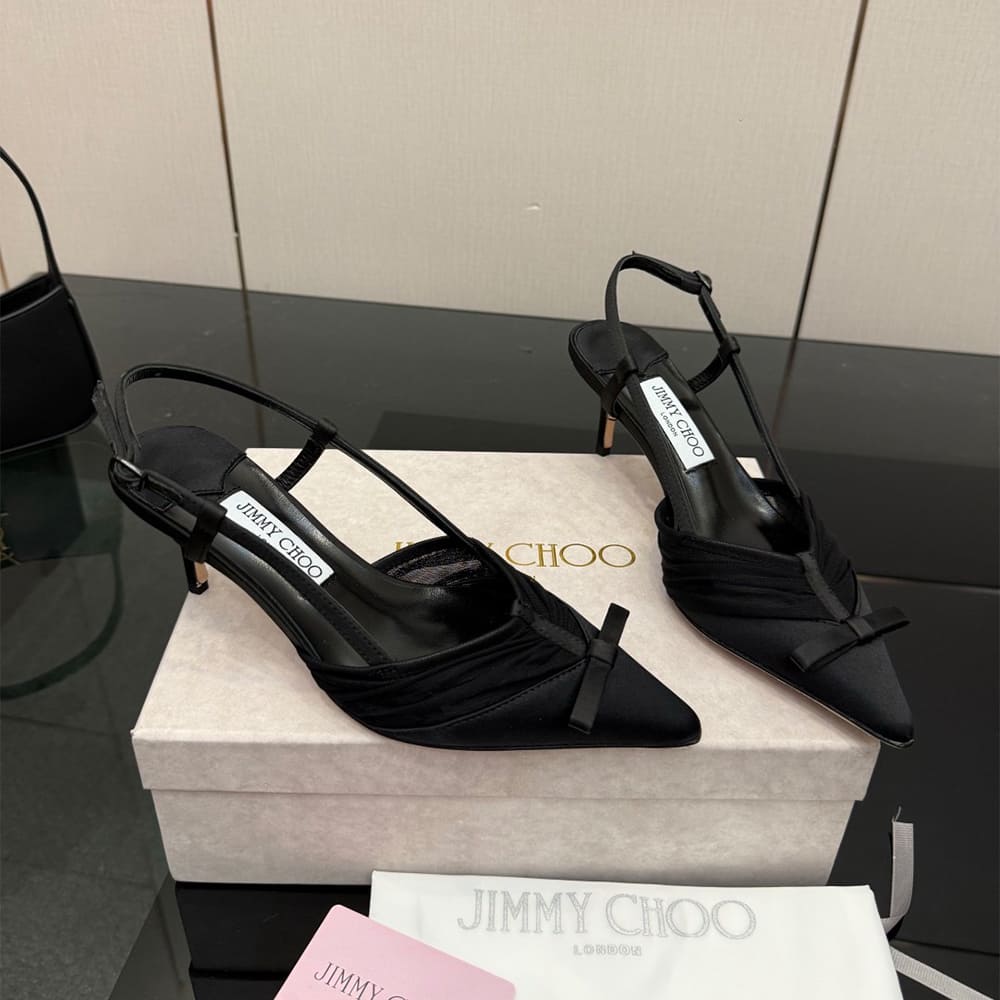 J1m*y Ch00 Ruched Tulle Pumps (EU SIZE 35-42)