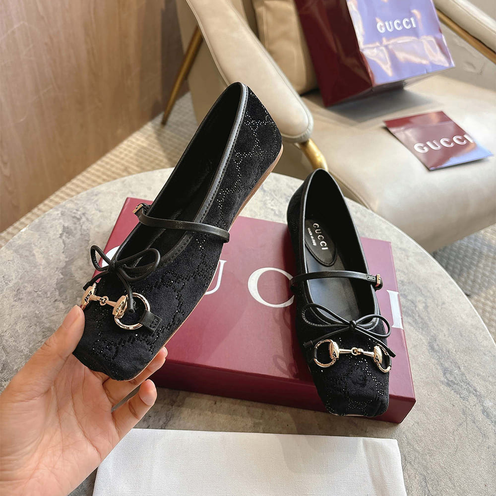 Gvc*1 GG crystal horsebit ballet flat (EU SIZE 35-42)