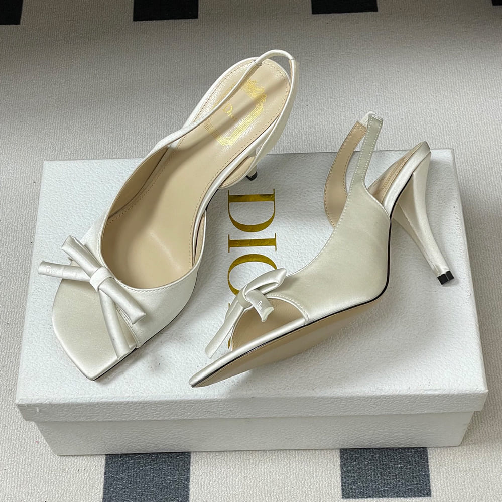D10r Bow Heeled Slingback Sandal (EU SIZE 35-42)