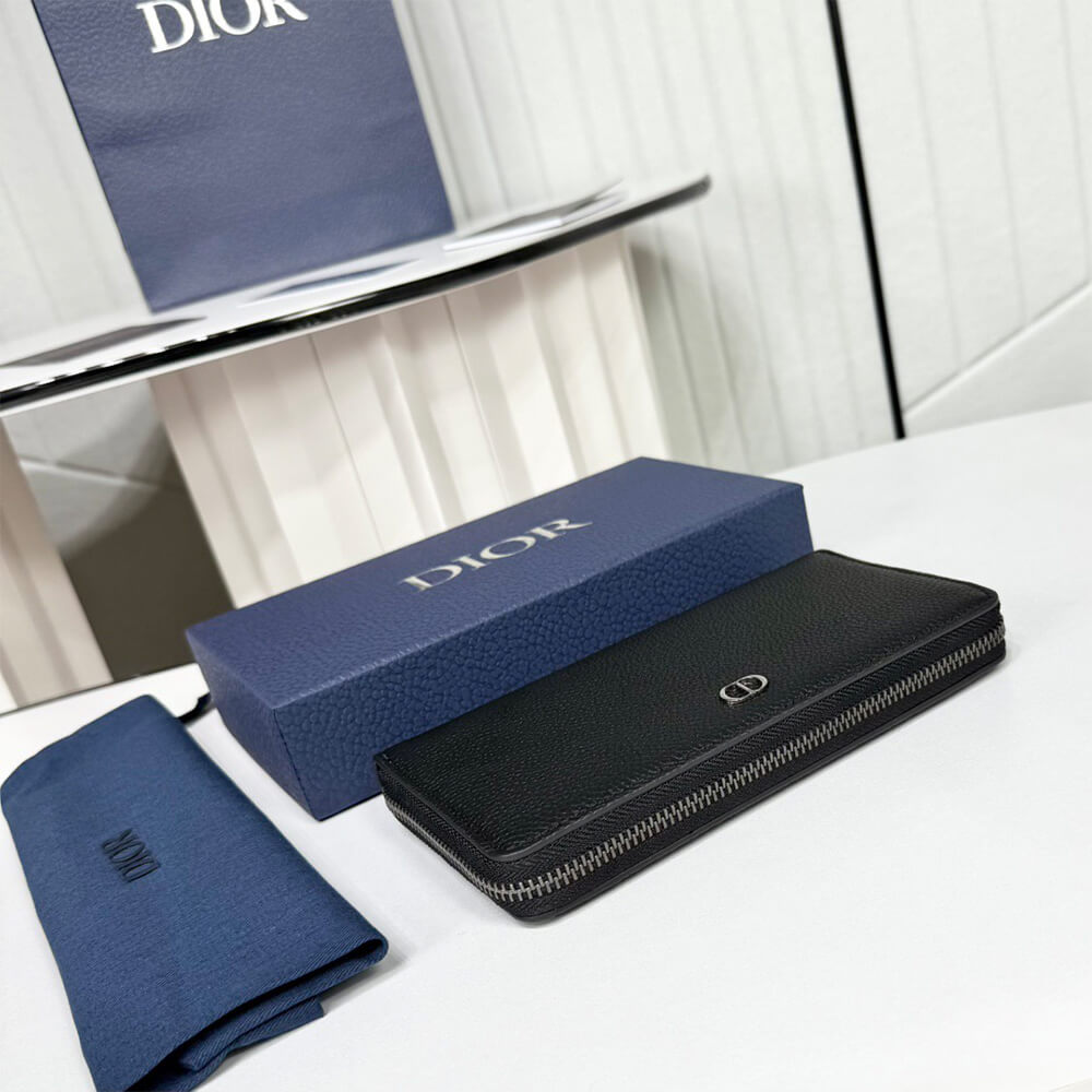 CD Icon Long Zipped Wallet(HIGH-END GRADE)