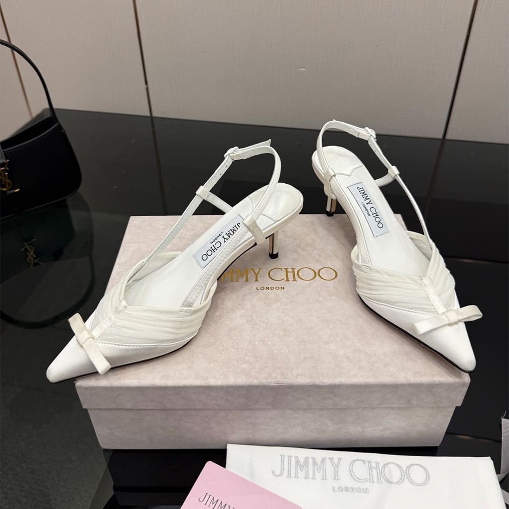 J1m*y Ch00 Ruched Tulle Pumps (EU SIZE 35-42)