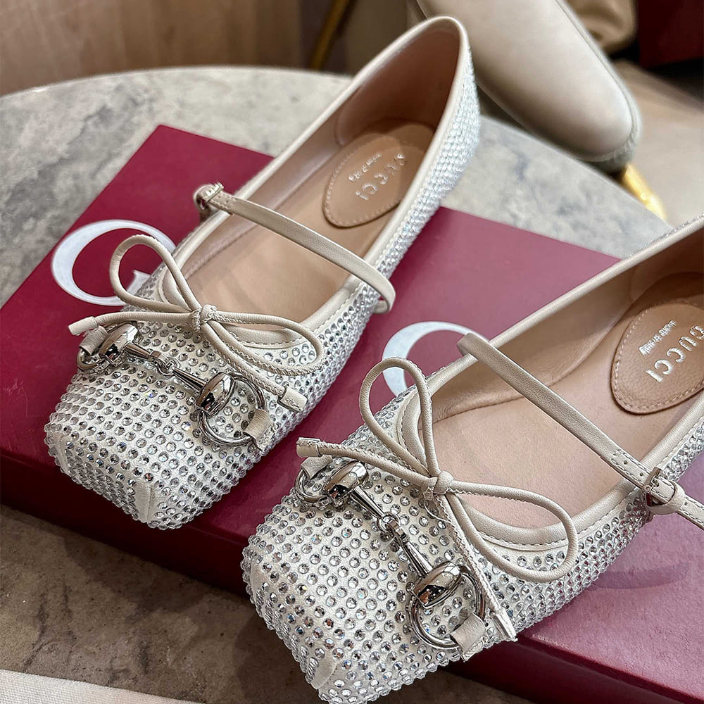 Women’s crystal Gvc*1 Horsebit ballet flat (EU SIZE 35-42)