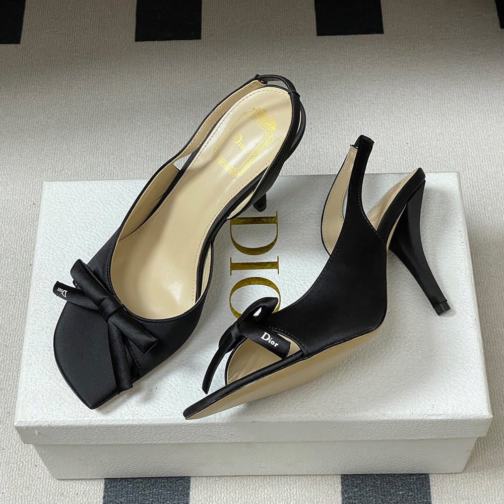 D10r Bow Heeled Slingback Sandal (EU SIZE 35-42)
