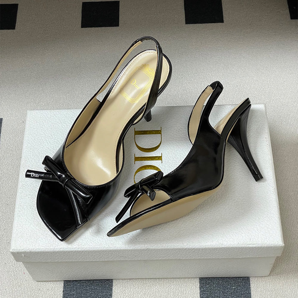 D10r Bow Heeled Slingback Sandal (EU SIZE 35-42)