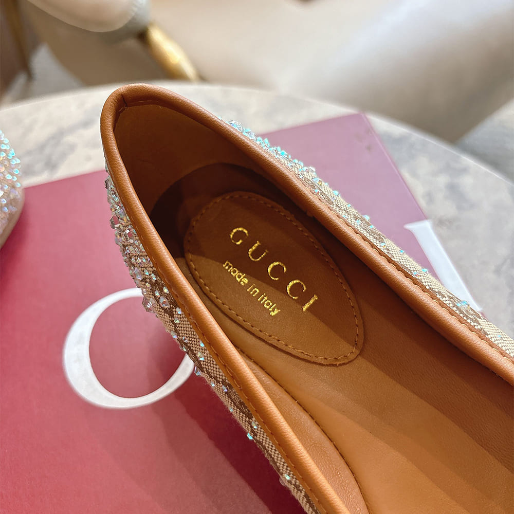 Ballerina donna Gvc*1 con cristalli GG e Morsetto (EU SIZE 35-42)