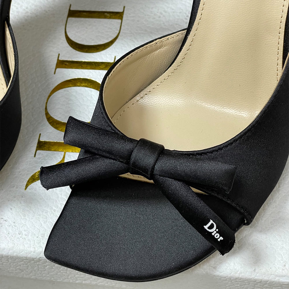 D10r Bow Heeled Slingback Sandal (EU SIZE 35-42)