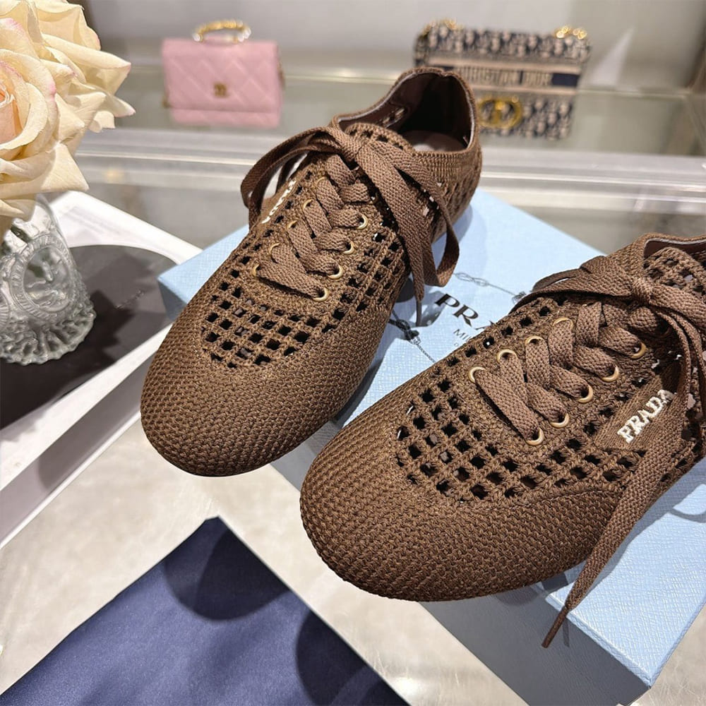 Pra*a Collapse crochet laced sneakers (EU SIZE 35-41)