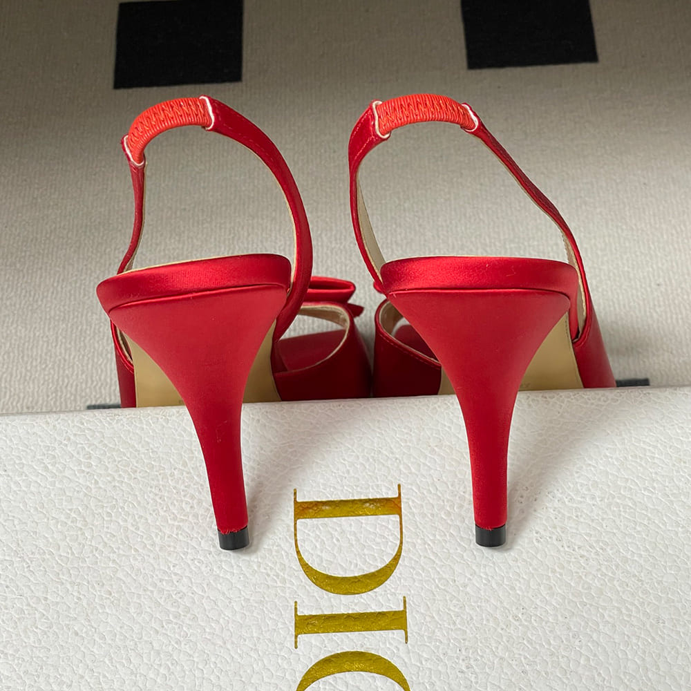 D10r Bow Heeled Slingback Sandal (EU SIZE 35-42)
