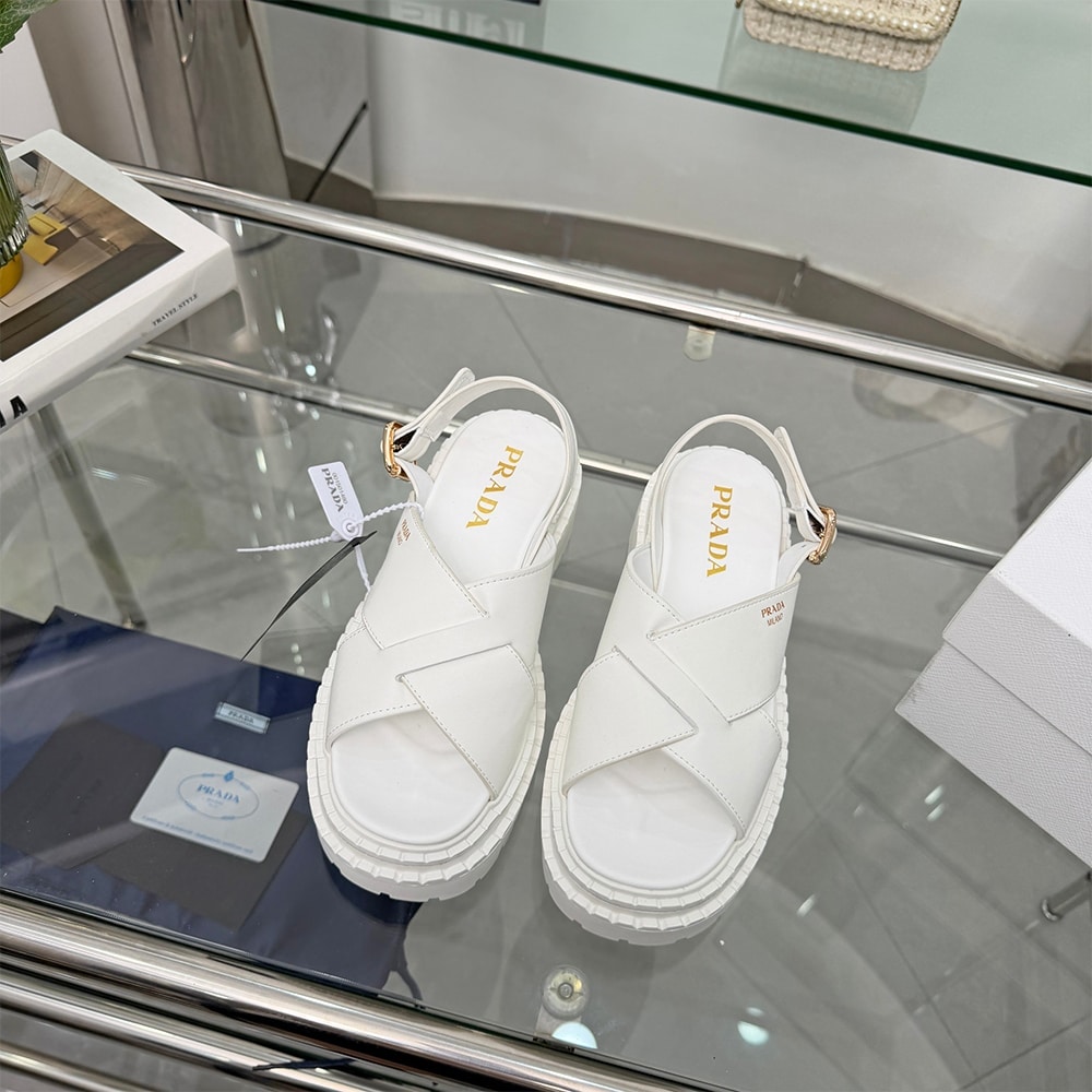 Pra*a Crisscross Leather Sandals (EU SIZE 35-42)