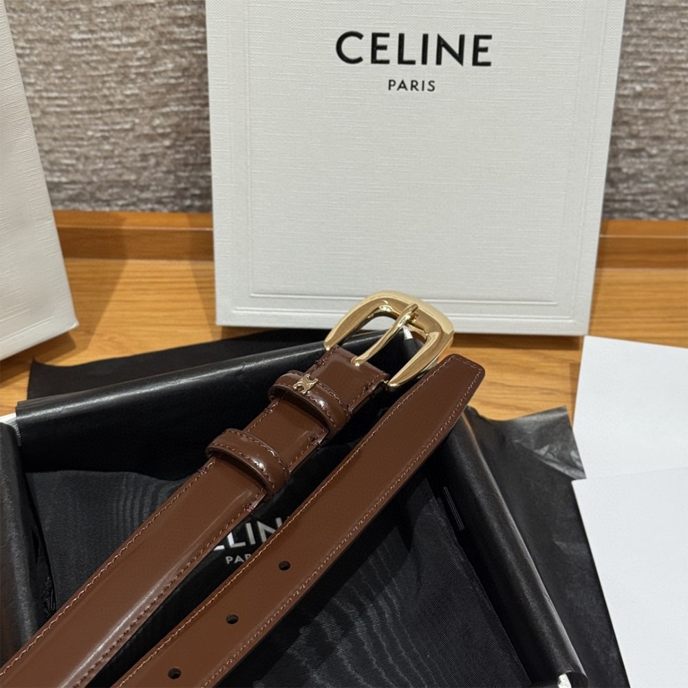 Ce1i*e VIVIENNE BELT 25MM IN Taurillon Leather