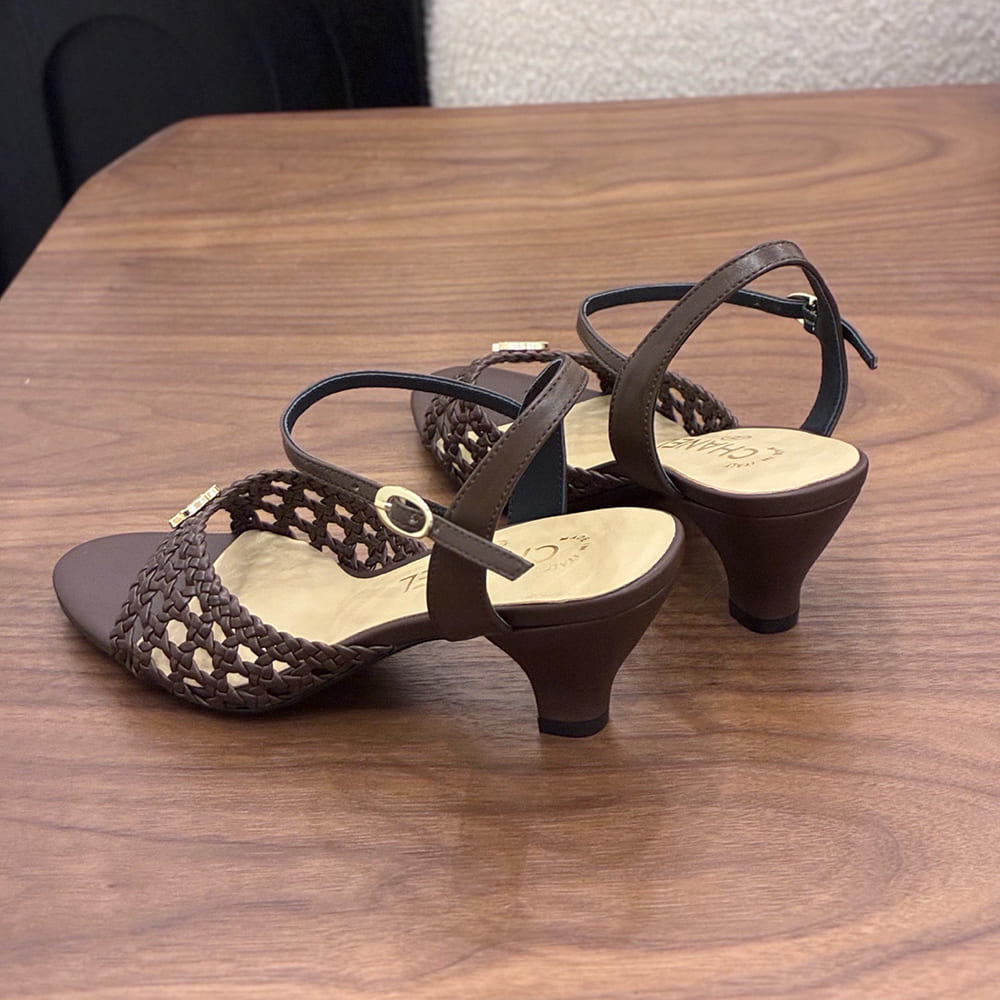 Ch**el Braided Ankle-Strap Sandals (EU SIZE 35-41)