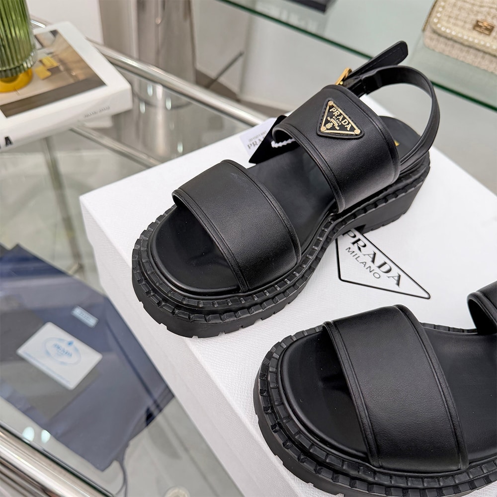 Pra*a Leather Platform Sandals (EU SIZE 35-42)