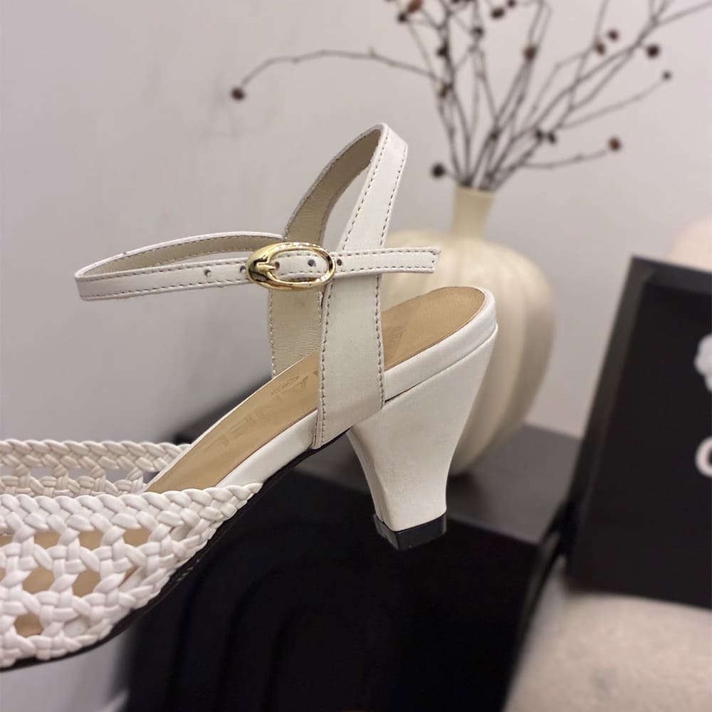Ch**el Braided Ankle-Strap Sandals (EU SIZE 35-41)