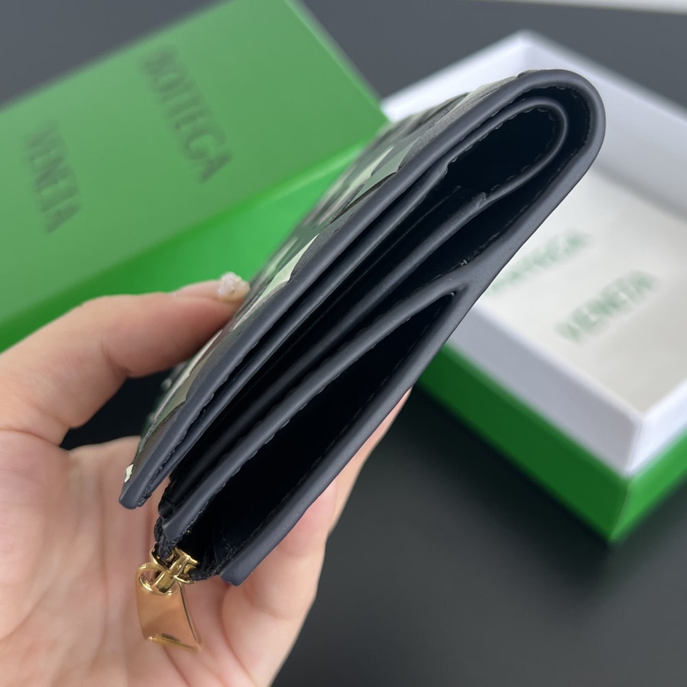 B0tt*ga Ven*ta Intrecciato Small Bi-Fold Wallet(HIGH-END GRADE)