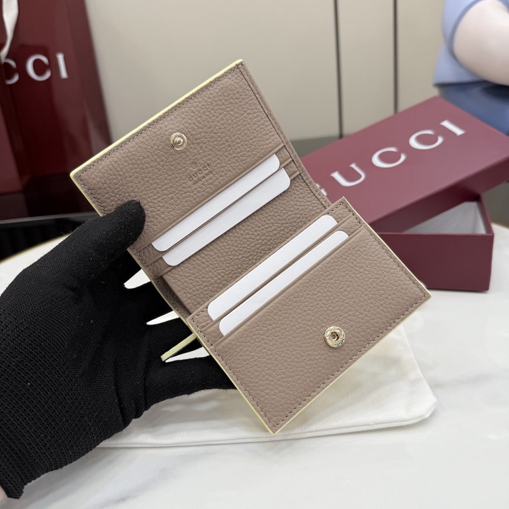 Gvc*1 Brown interior GG Marmont small wallet(HIGH-END GRADE)