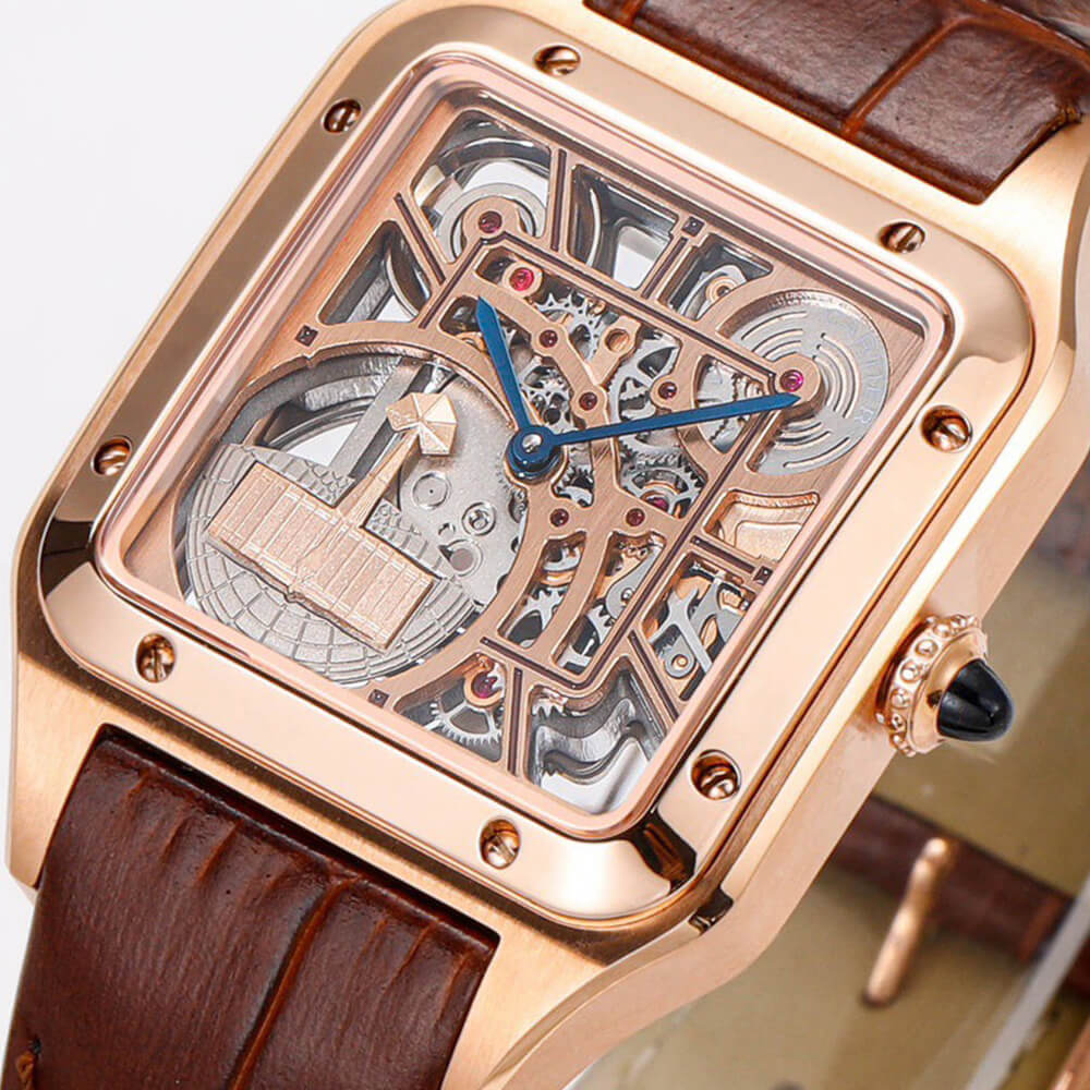 Ca*t1er Santos Skeleton Watch