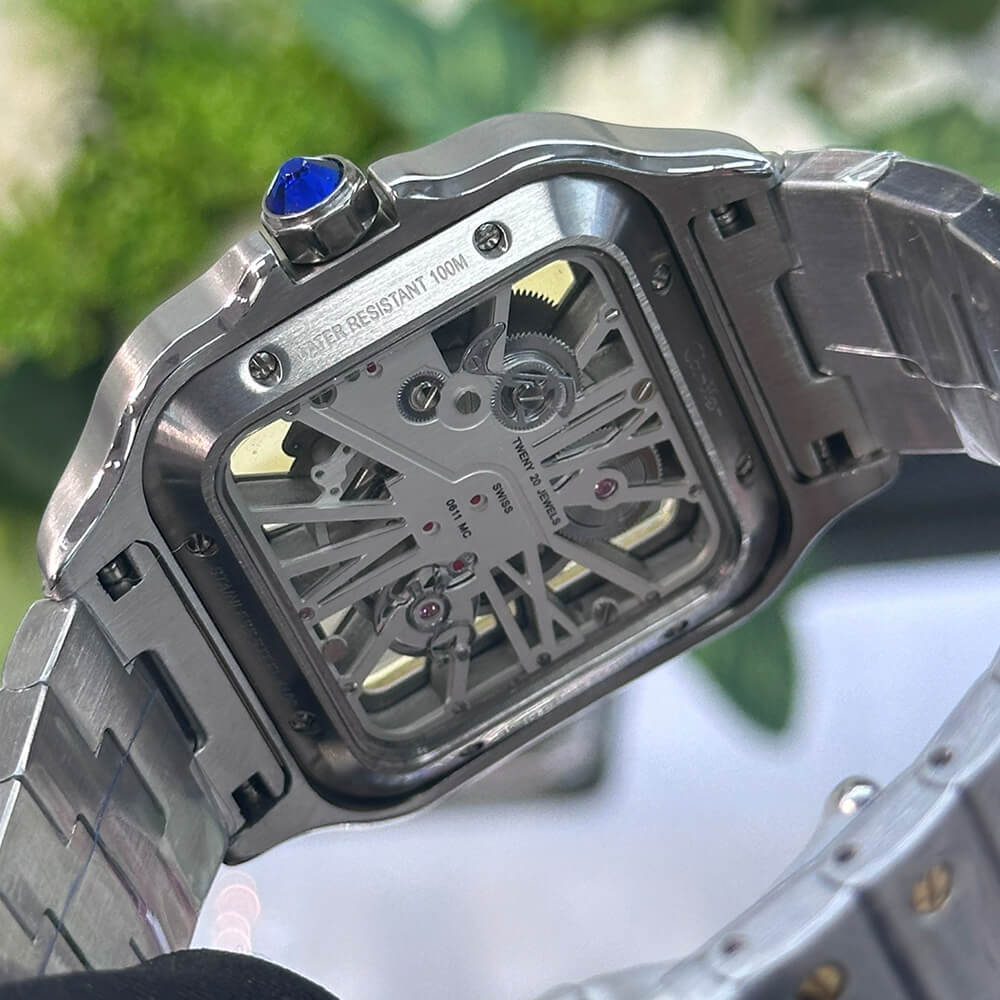 Ca*t1er Santos Skeleton Watch