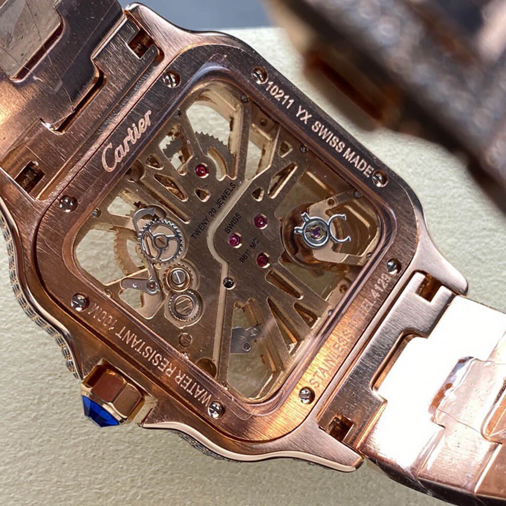 Ca*t1er Santos Skeleton Watch