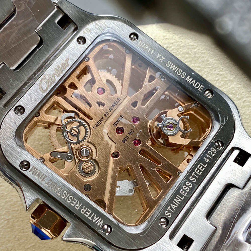 Ca*t1er Santos Skeleton Watch