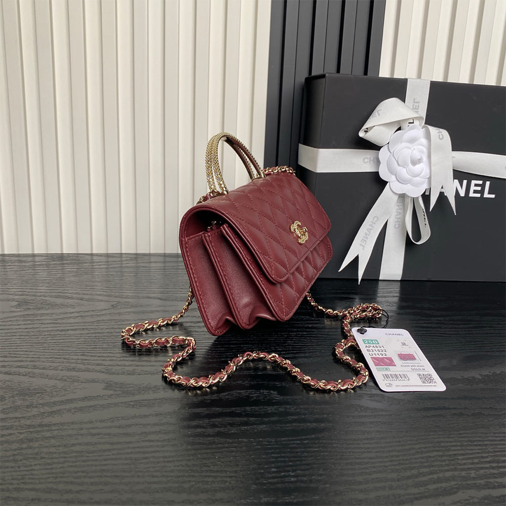 Ch**el CLUTCH WITH CHAIN(HIGH-END GRADE)