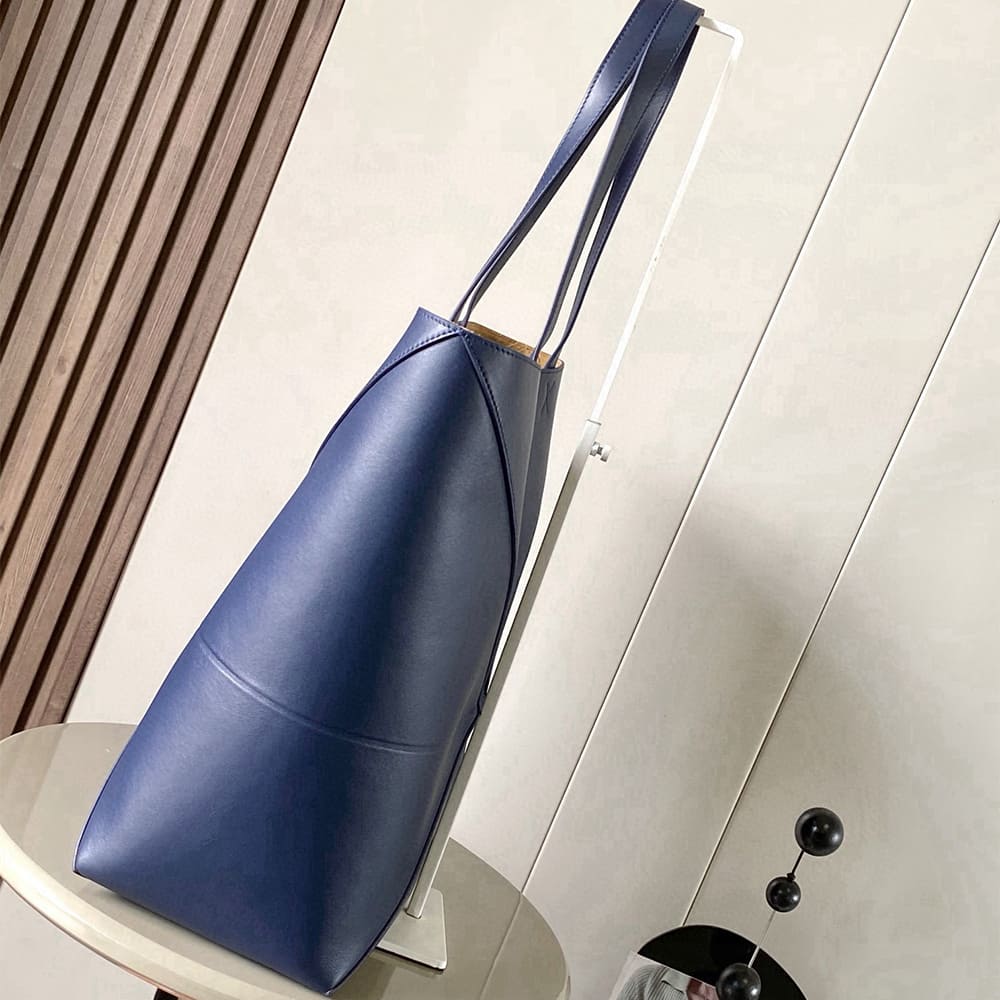 L0ew* XL Puzzle Fold tote in shiny calfskin(HIGH-END GRADE)