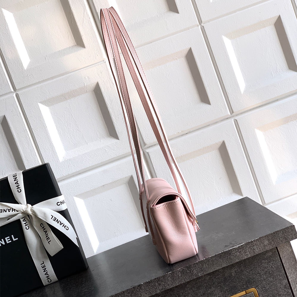Ch**el Clutch with Leather Strap(HIGH-END GRADE)