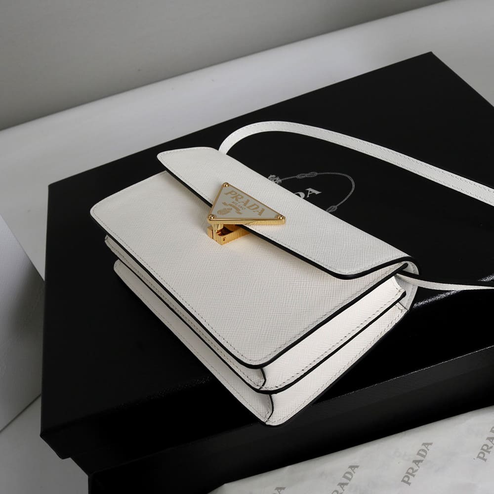 Pra*a Mini Saffiano leather bag(HIGH-END GRADE)