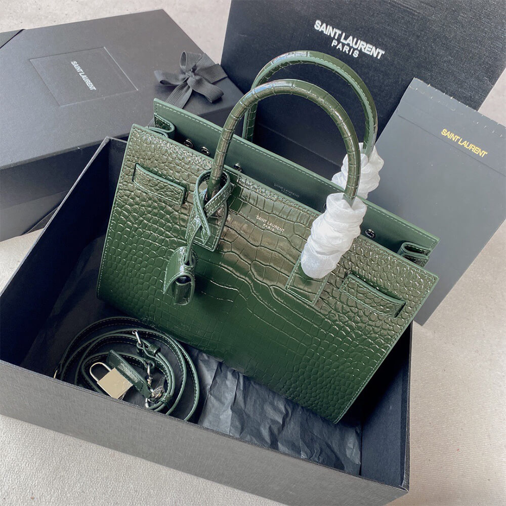 Y51 SAC DE JOUR BABY IN CROCODILE-EMBOSSED