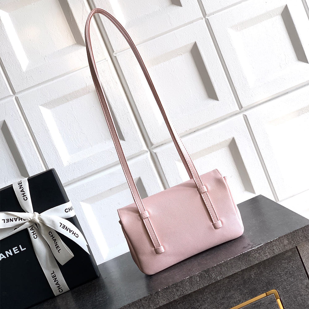 Ch**el Clutch with Leather Strap(HIGH-END GRADE)