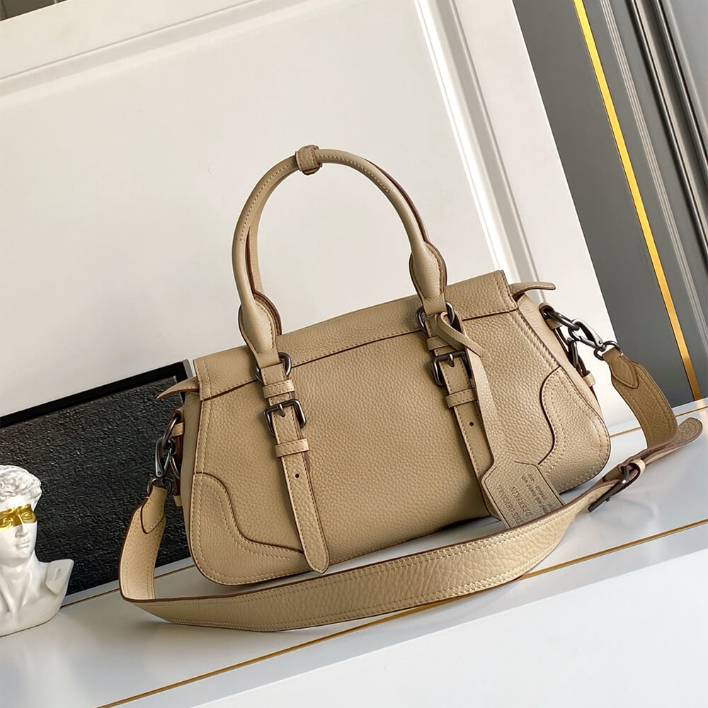 Pra*a Large leather tote bag(HIGH-END GRADE)
