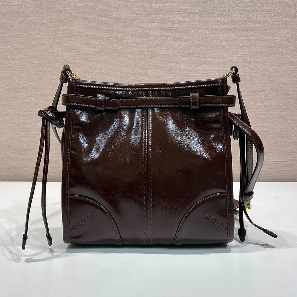 Pra*a Bonnie leather mini shoulder bag(HIGH-END GRADE)