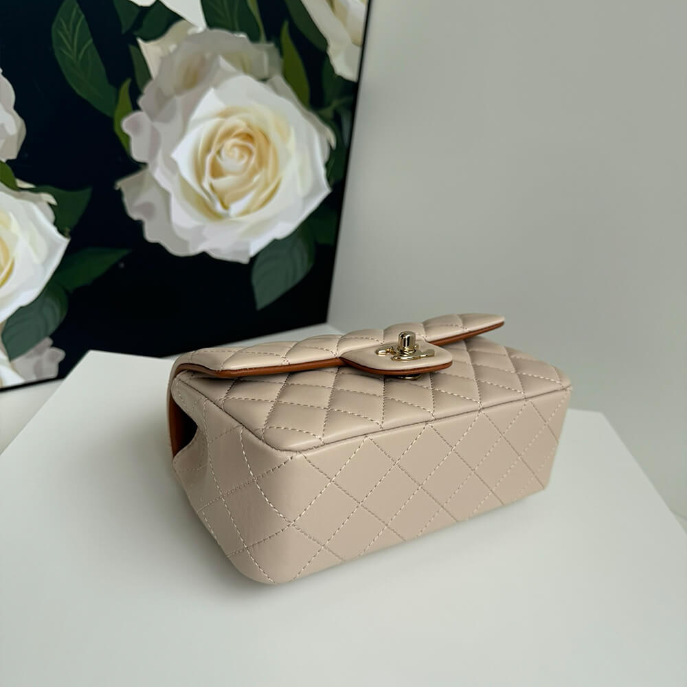 Ch**el Mini Classic Handbag With Top Handle