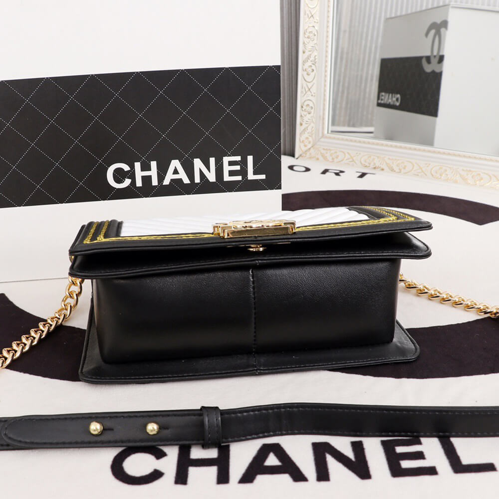 Chevron Boy Ch**el Handbag
