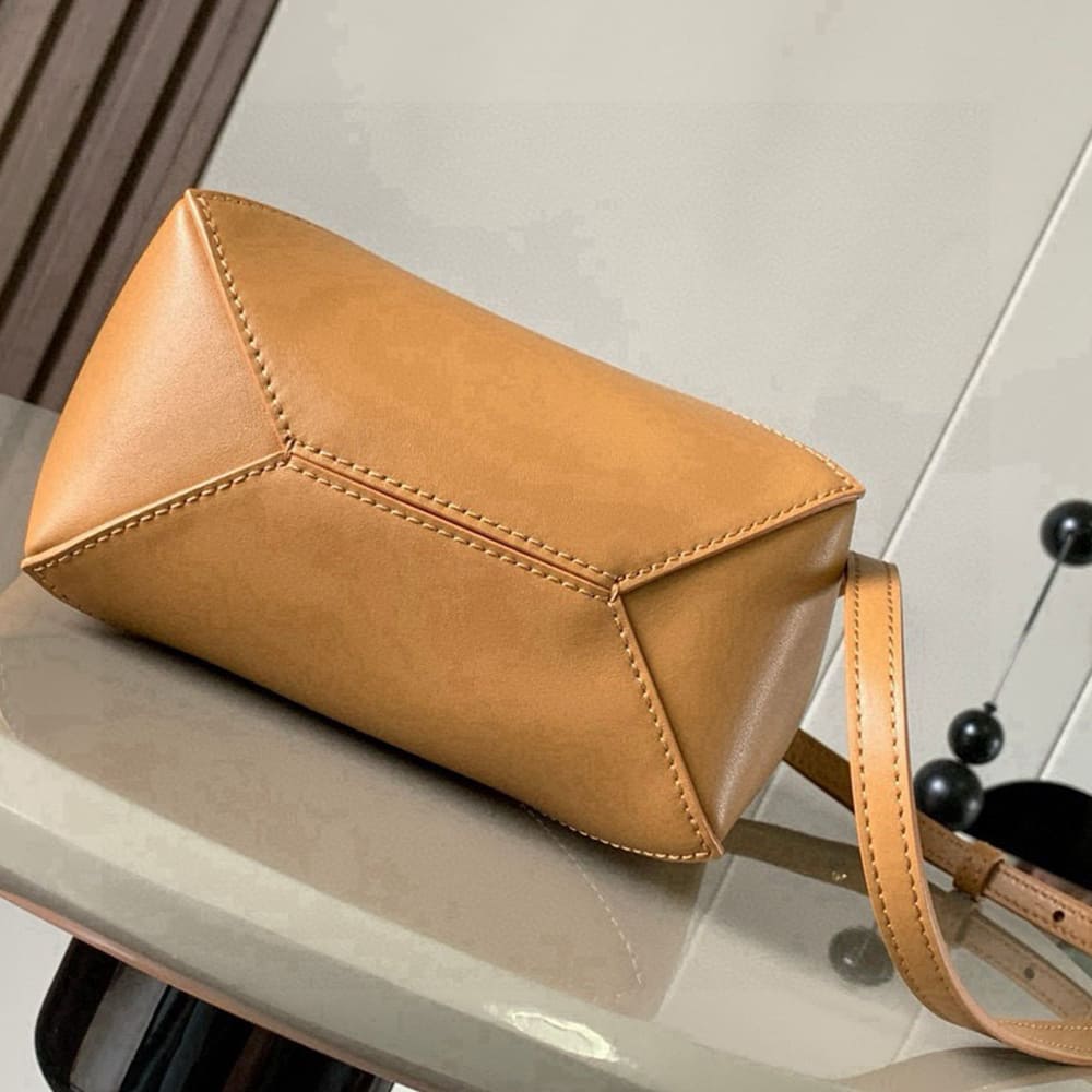 L0ew* Mini Puzzle Fold tote in shiny calfskin(HIGH-END GRADE)