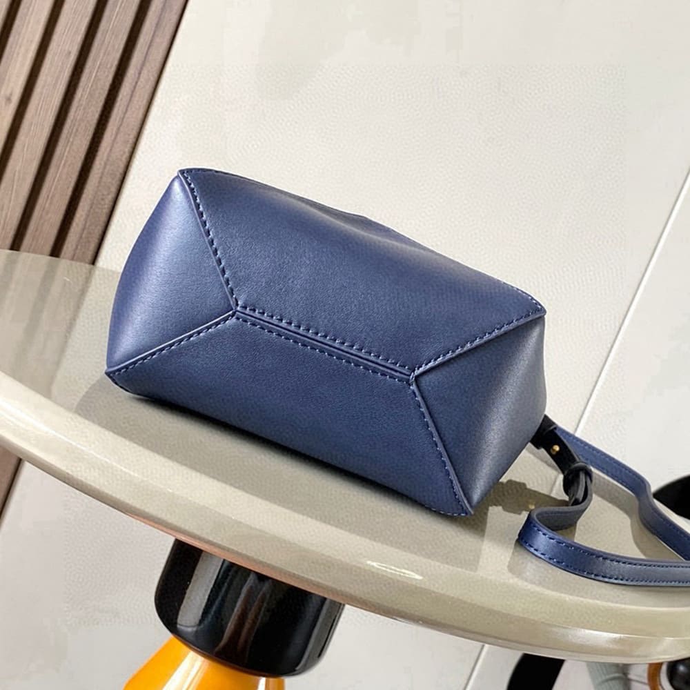 L0ew* Mini Puzzle Fold tote in shiny calfskin(HIGH-END GRADE)