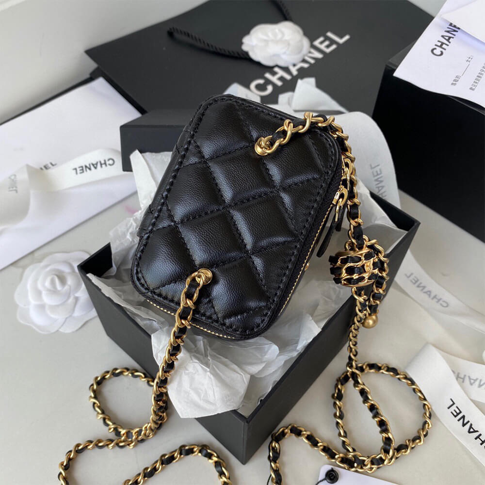 Ch**el SMALL VANITY WITH CHAIN