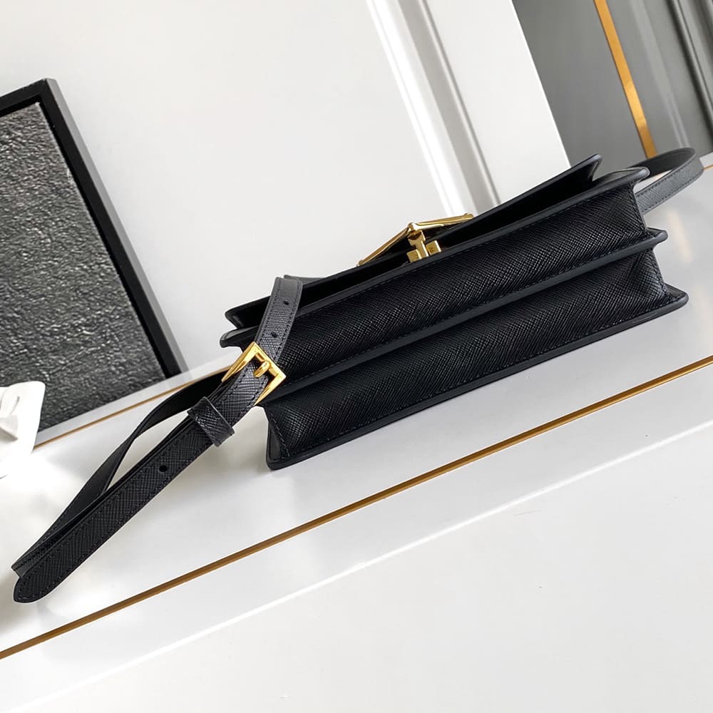 Pra*a Mini Saffiano leather bag(HIGH-END GRADE)