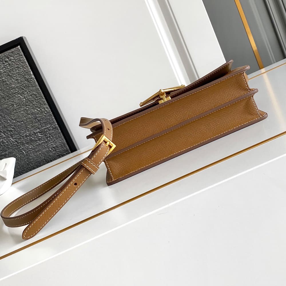 Pra*a Mini Saffiano leather bag(HIGH-END GRADE)