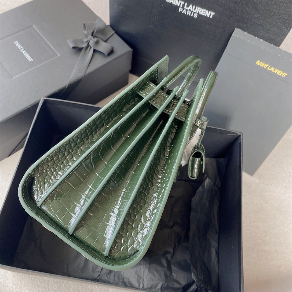 Y51 SAC DE JOUR BABY IN CROCODILE-EMBOSSED