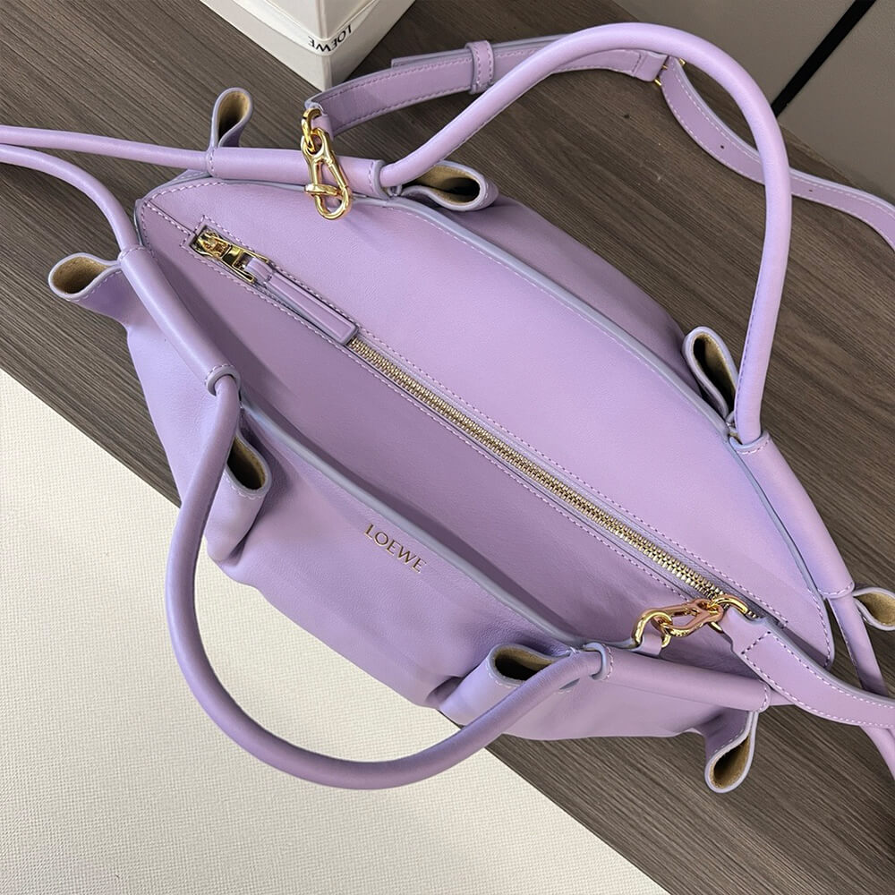 L0ew* Small Paseo bag in shiny nappa calfskin(high-end grade)