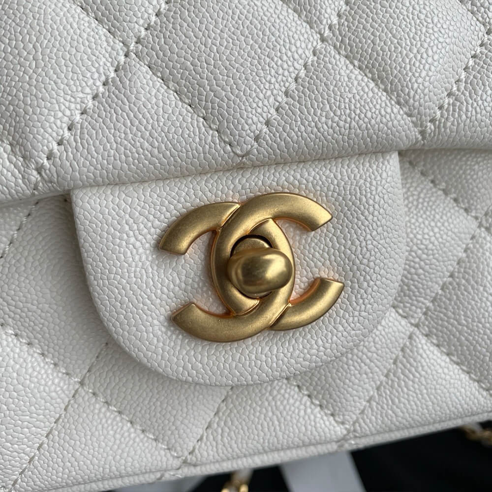 Ch**el Mini Classic Handbag With Top Handle