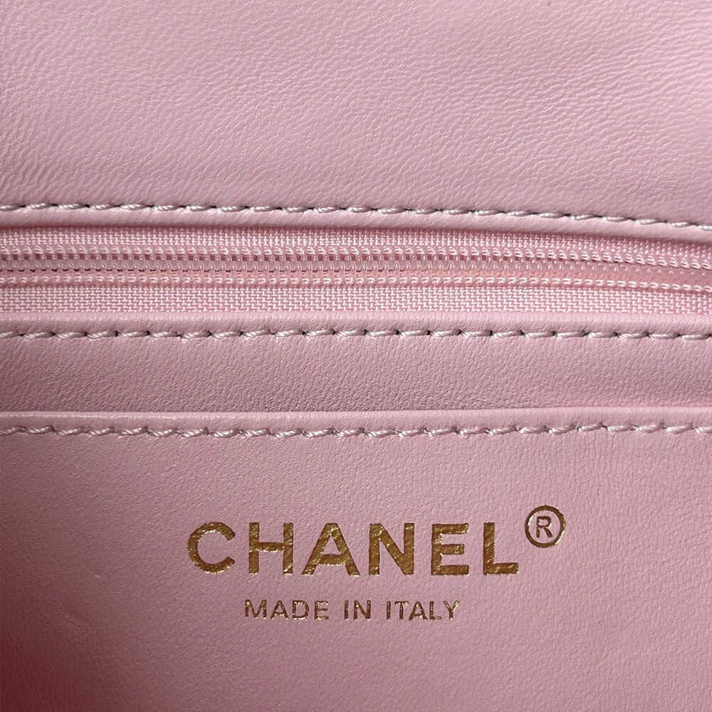 Ch**el Mini Classic Handbag With Top Handle