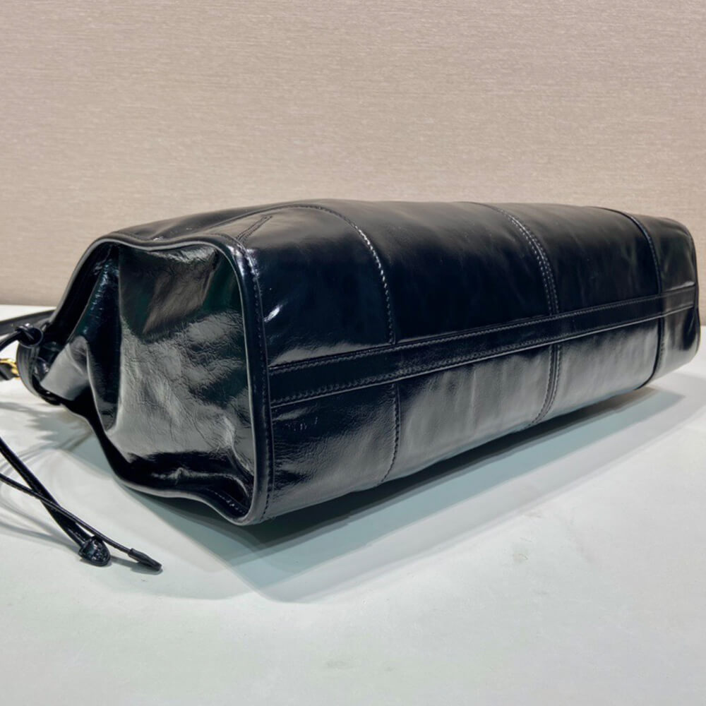 Pra*a Extra large leather handbag(high-end grade)
