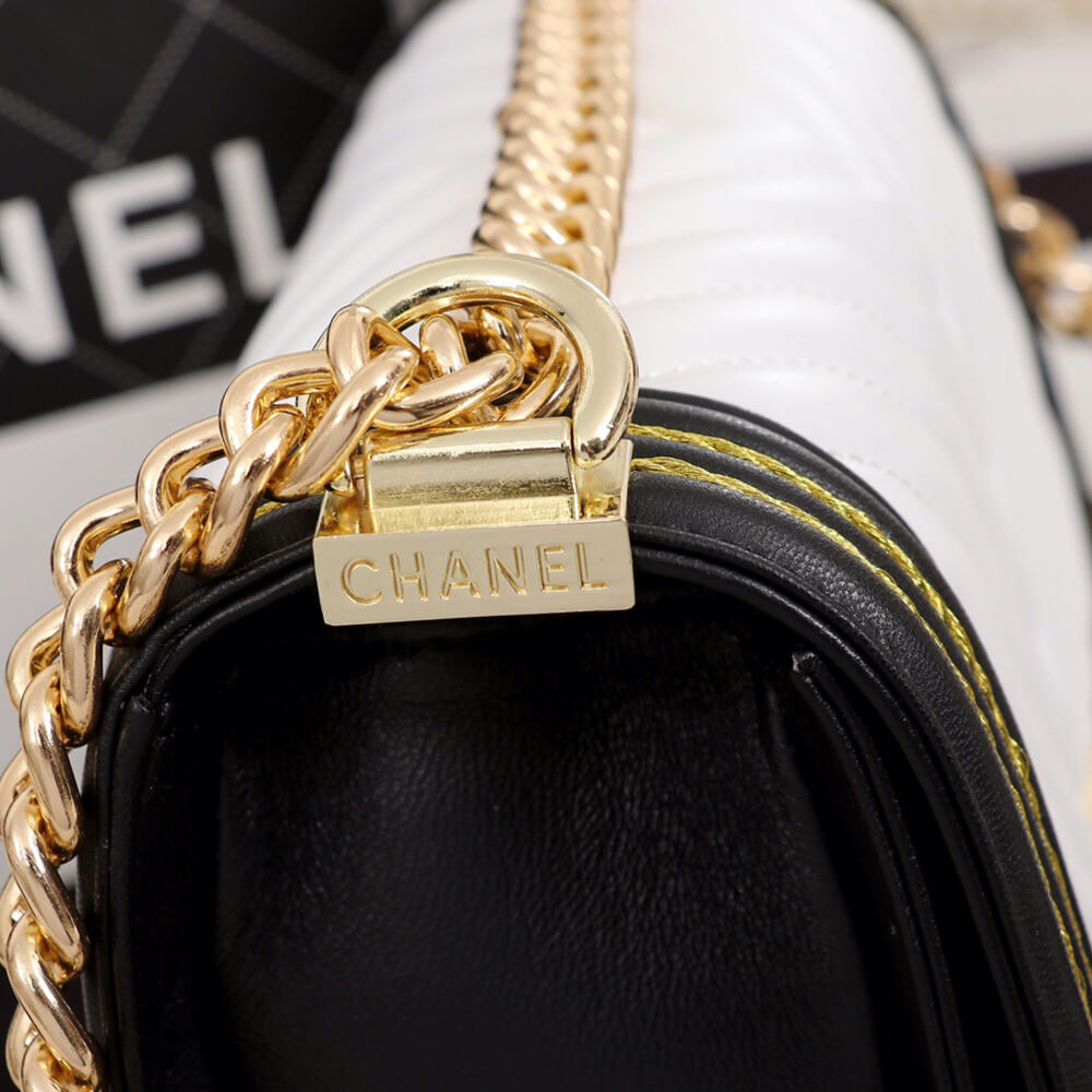 Chevron Boy Ch**el Handbag