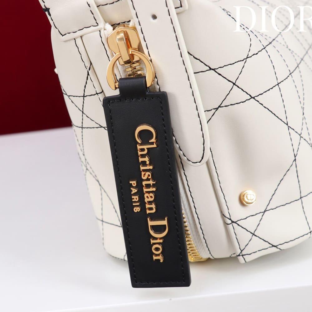 D10r Small D-Journey Bag in Two-Tone Calfskin(HIGH-END GRADE)
