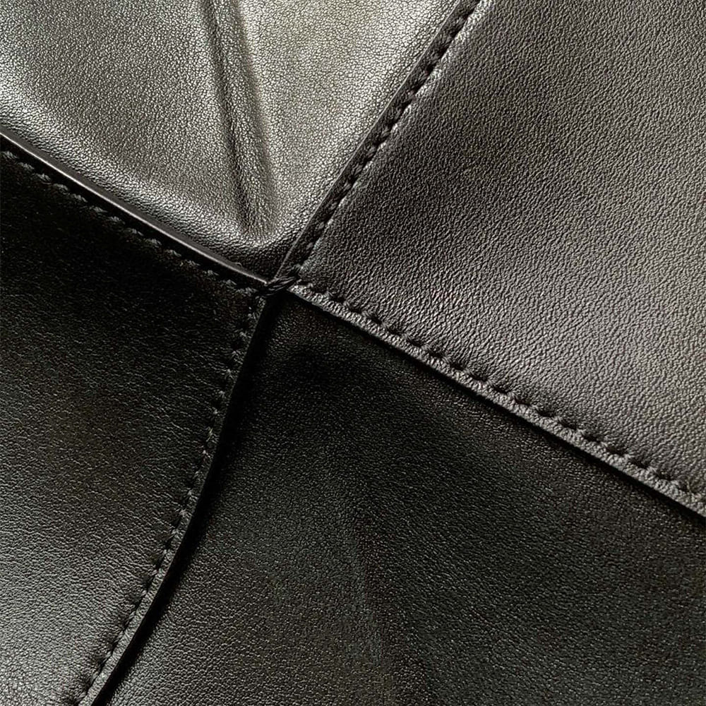 L0ew* Medium Puzzle Fold tote in shiny calfskin(HIGH-END GRADE)