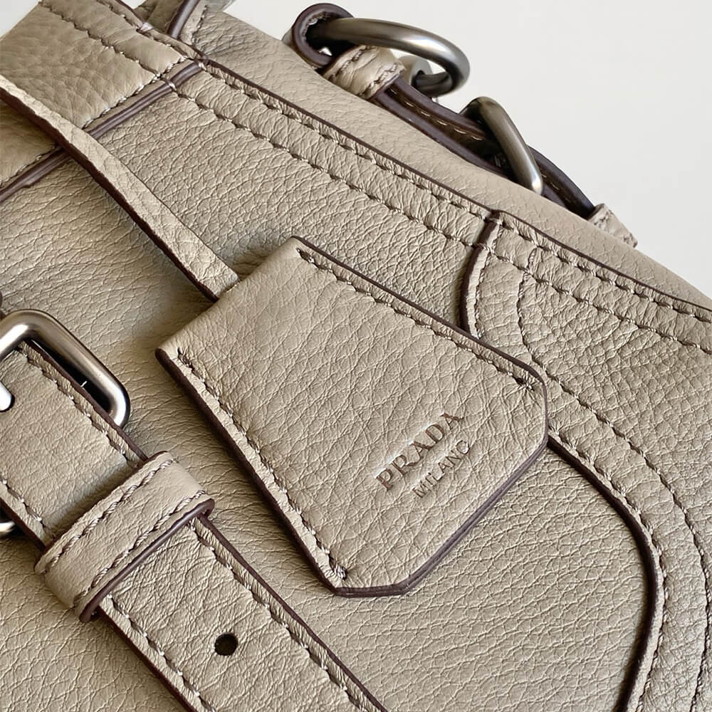 Pra*a Large leather tote bag(HIGH-END GRADE)