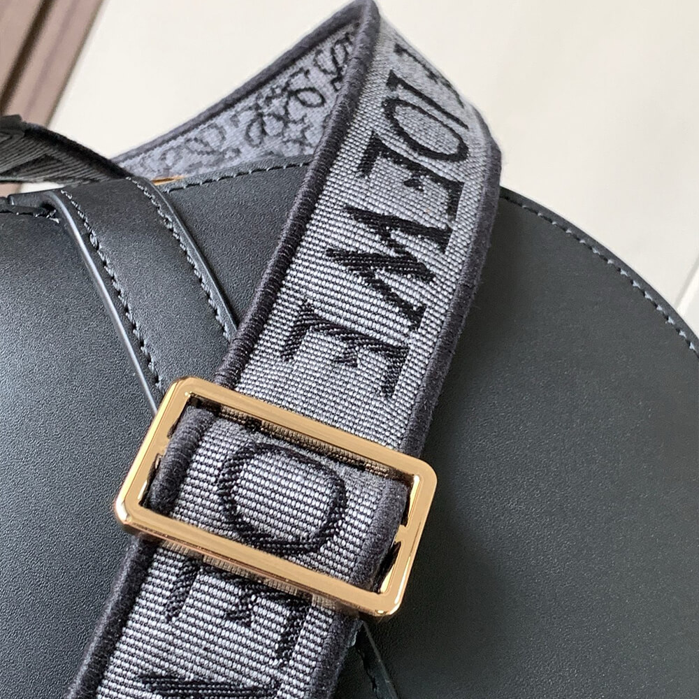 L0ew* Small Gate bag in soft calfskin and jacquard