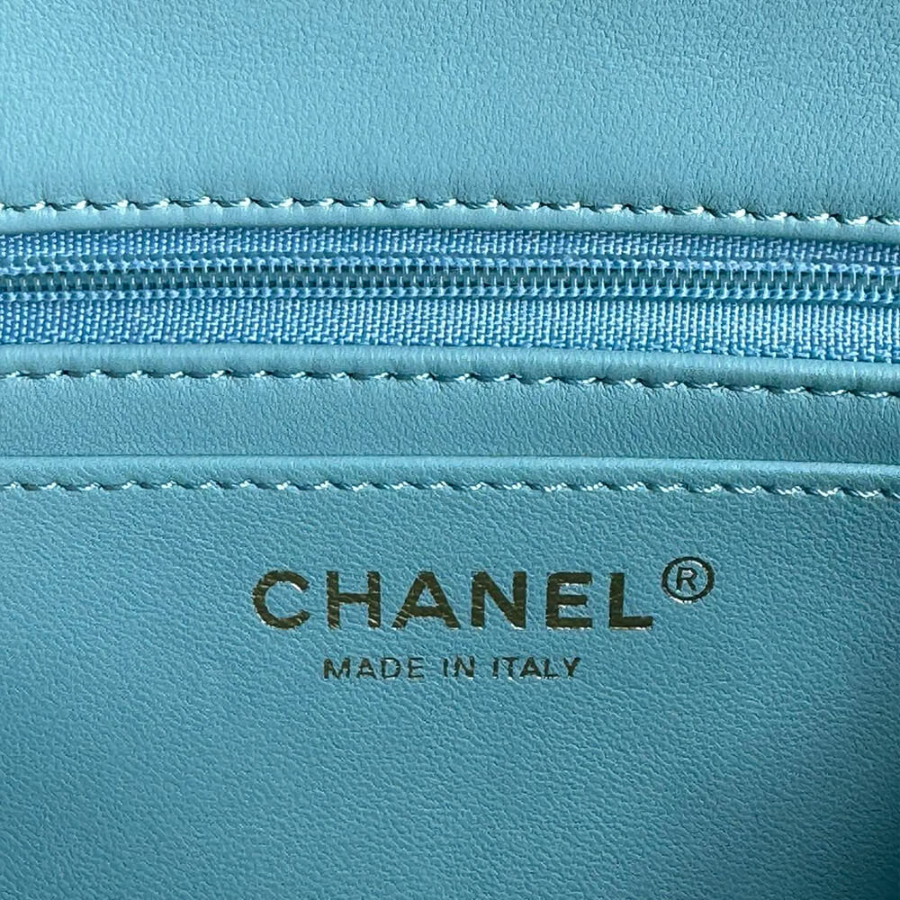 Ch**el Mini Classic Handbag With Top Handle