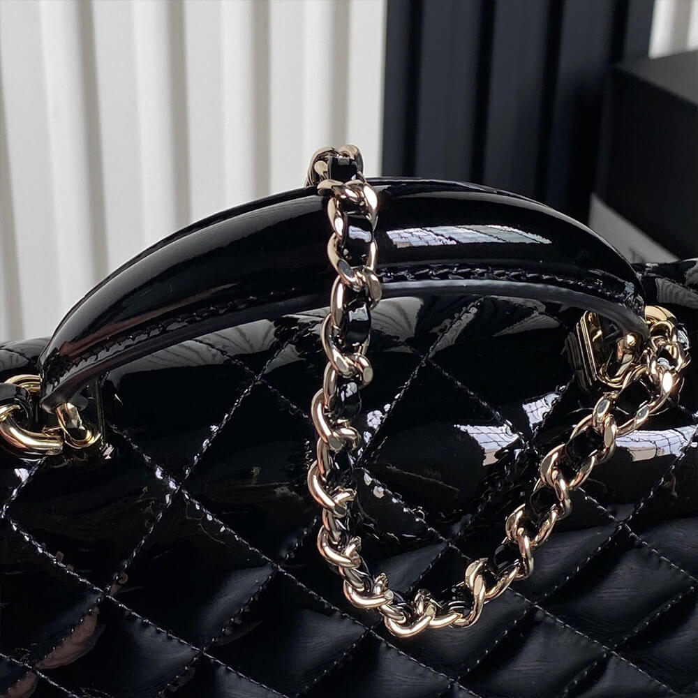 Ch**el Mini Classic Handbag With Top Handle